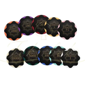 چیپ پوکر slowplay مدل nash clay عدد دار فله ای