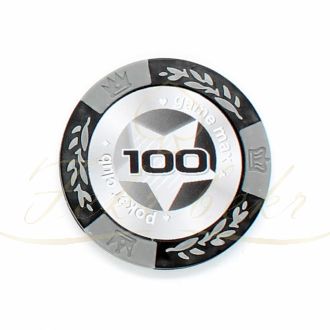 ژتون پوکر black stars عدد 100 رول 25 تایی