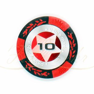 ژتون پوکر black stars عدد 10 رول 25 تایی