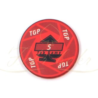 ژتون پوکر TGP عدد 5 رول 25‌ تایی