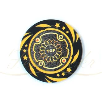 ژتون پوکر لوکس رنگ مشکی رول 25 تایی