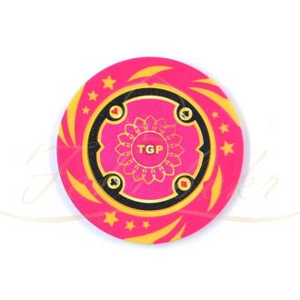 ژتون لوکس رنگ صورتی رول 25 تایی