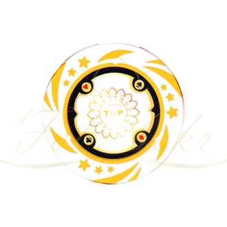 ژتون پوکر لوکس رنگ سفید رول 25 تایی