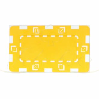 پلاک مستطیلی رنگ زرد بسته 5تایی